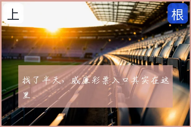 找了半天，威廉彩票入口其实在这里